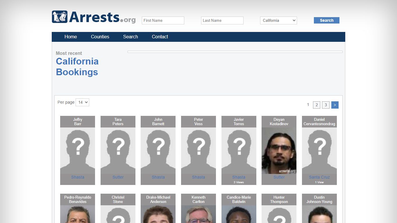 California Arrests and Inmate Search